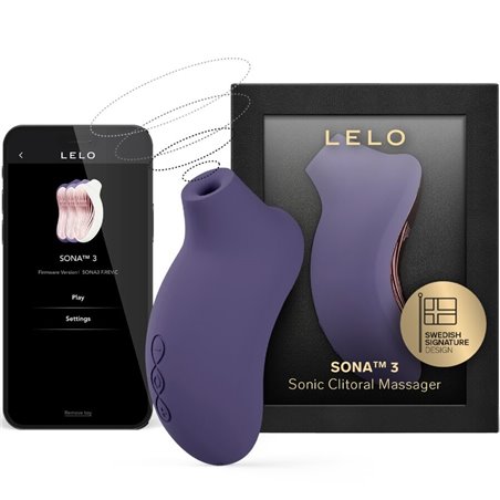 Lelo Sona 3 - Stimolatore Clitorideo Viola Scuro a Onde Sonore