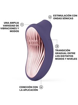Lelo Sona 3 - Dark Purple Clitoral Stimulator with Sound Waves