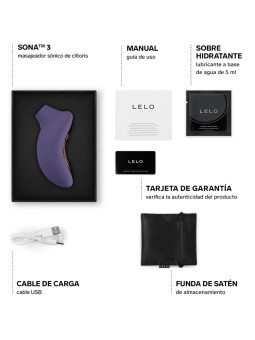 Lelo Sona 3 - Dark Purple Clitoral Stimulator with Sound Waves