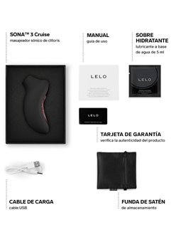 Lelo Sona 3 Cruise - Stimolatore Clitorideo Nero a Onde Sonore
