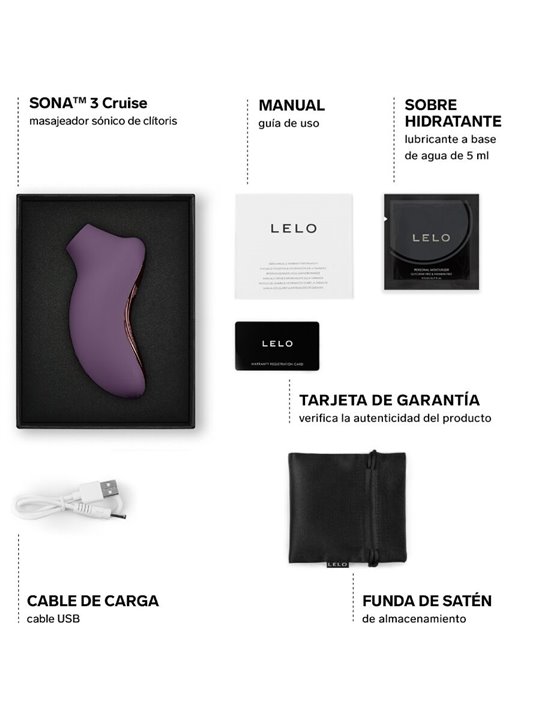 Lelo Sona 3 Cruise - Stimolatore Clitorideo Viola a Onde Sonore