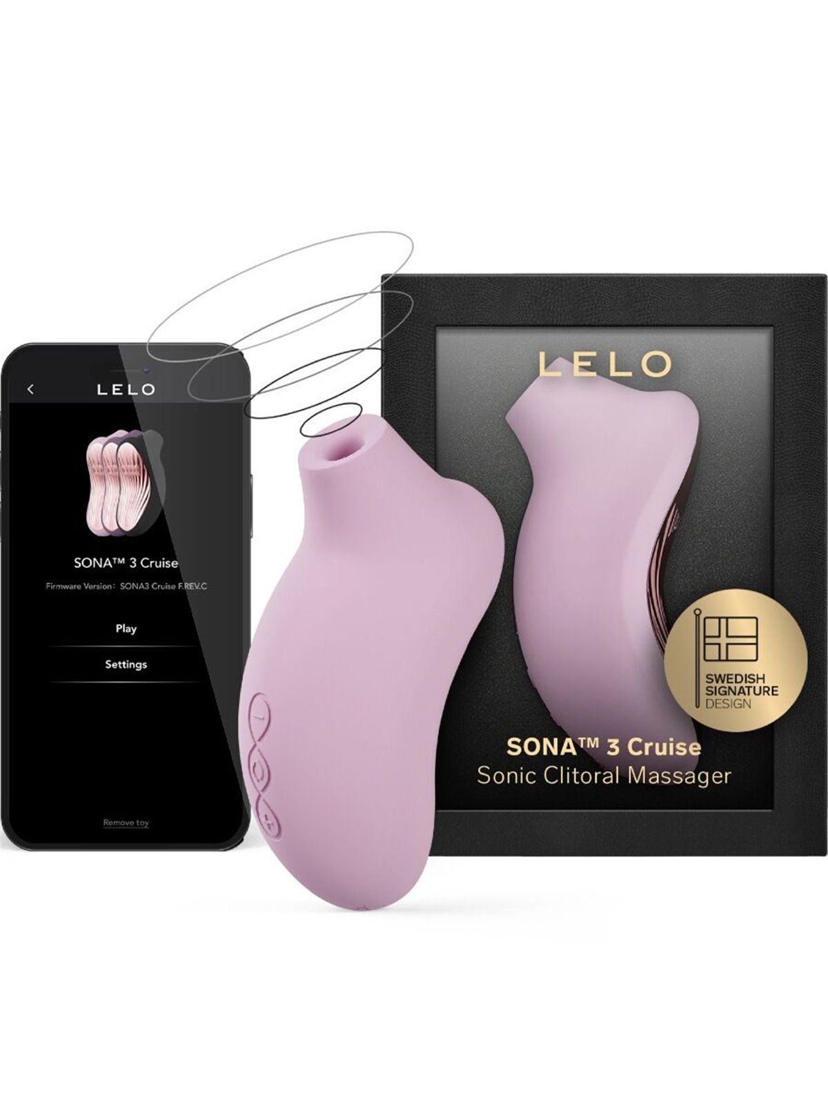 Lelo Sona 3 Cruise - Stimolatore Clitorideo Rosa a Onde Sonore