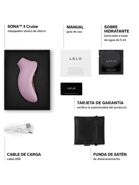 Lelo Sona 3 Cruise - Stimolatore Clitorideo Rosa a Onde Sonore