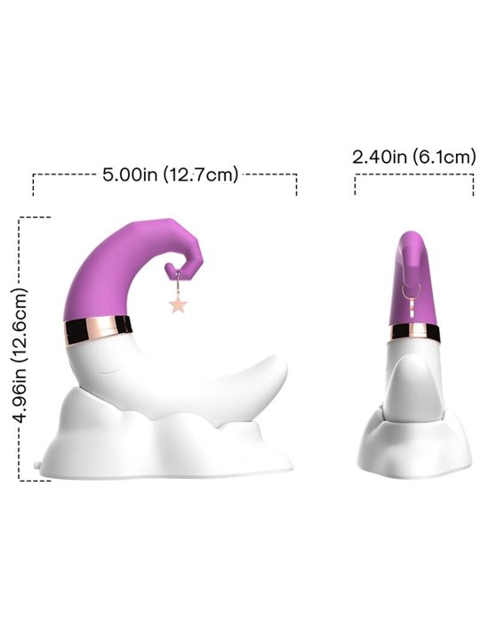 Armony Sweetmoon - Vibratore Punto G Succhia Clitoride in Silicone Rosa