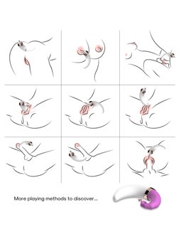 Armony Sweetmoon - Vibratore Punto G Succhia Clitoride in Silicone Rosa