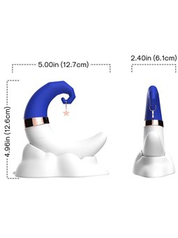 Armony Sweetmoon - Vibratore Punto G Succhia Clitoride in Silicone Blu