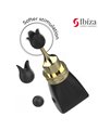 Ibiza - Stimolatore Clitorideo in Silicone Nero con 3 Testine