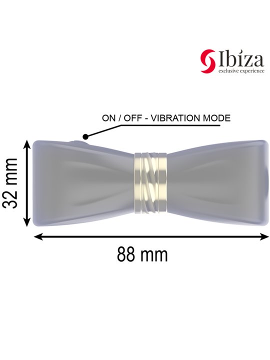 Ibiza - Stimolatore Clitorideo in Silicone Nero con 3 Testine