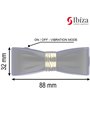 Ibiza - Stimolatore Clitorideo in Silicone Nero con 3 Testine