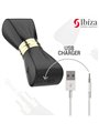 Ibiza - Stimolatore Clitorideo in Silicone Nero con 3 Testine