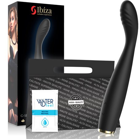 Ibiza - Vibratore Punto G in Silicone Nero con Testa Super Flessibile