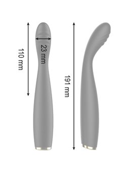 Ibiza - Black Silicone G-Spot Vibrator with Super Flexible Head