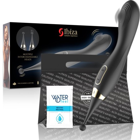 Ibiza - Vibratore Vaginale 2 in 1 con Testine Intercambiabili