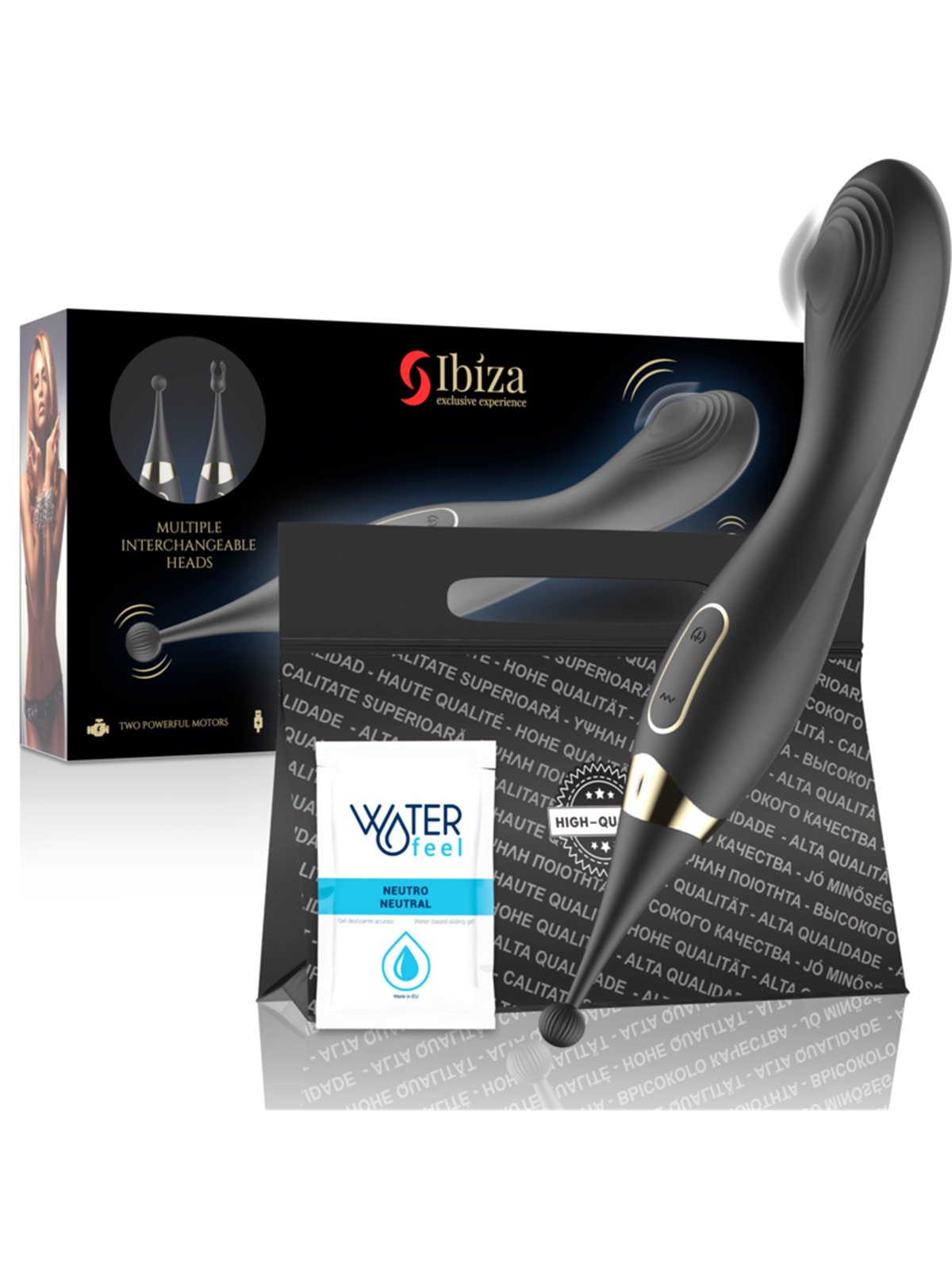 Ibiza - 2-in-1 Vaginal Vibrator with Interchangeable Heads