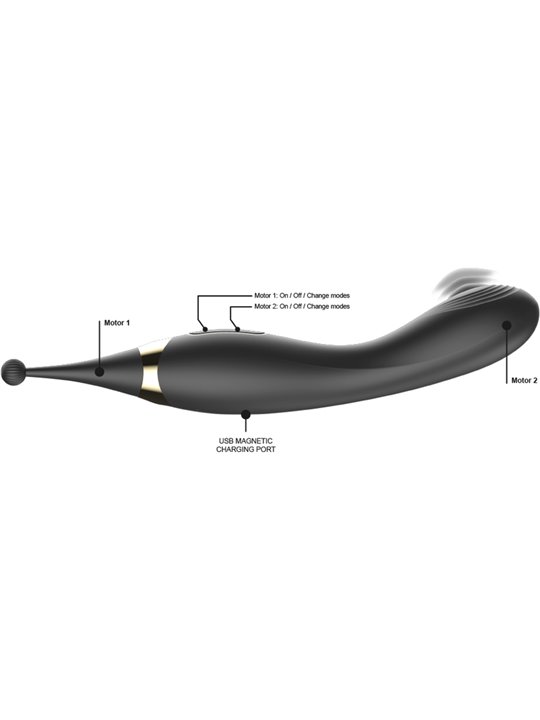 Ibiza - 2-in-1 Vaginal Vibrator with Interchangeable Heads