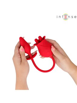 Intense Melanie - Stimolatore Clitoride Doppio con Lingua a ZigZag