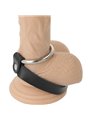 Darkness Cock Harness - Anello Fallico Doppio in Acciaio ed in Pelle