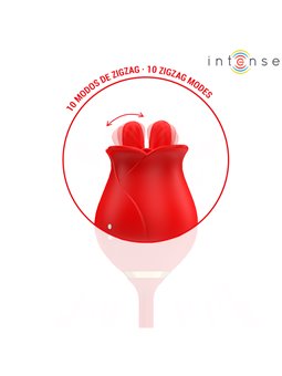 Intense Melanie - Double Clitoral Stimulator with Zigzag Tongue