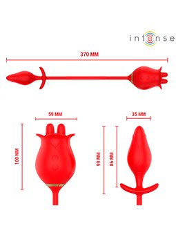 Intense Melanie - Stimolatore Clitoride Doppio con Lingua a ZigZag