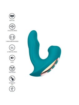 Xocoon Eternal Love - Vibratore Rabbit 3 in 1 Succhia Clitoride Verde