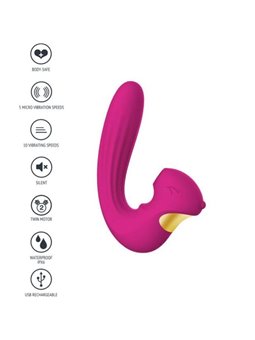 Xocoon Celestial Love - Fuchsia Rabbit Clitoral Sucking Vibrator