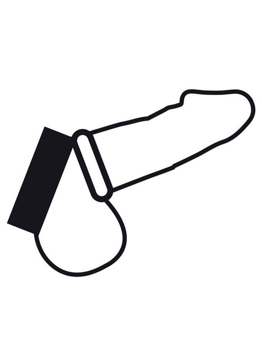 Darkness Cock Harness - Anello Fallico Doppio in Acciaio ed in Pelle