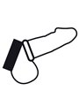 Darkness Cock Harness - Anello Fallico Doppio in Acciaio ed in Pelle