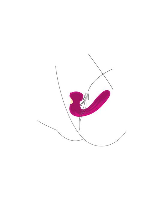 Xocoon Celestial Love - Fuchsia Rabbit Clitoral Sucking Vibrator