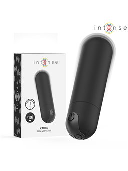 Intense Karen - Mini Black Silicone Bullet Vibrator 8 cm