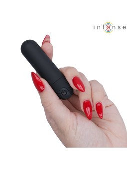 Intense Karen - Mini Vibratore a Proiettile in Silicone Nero 8 Cm
