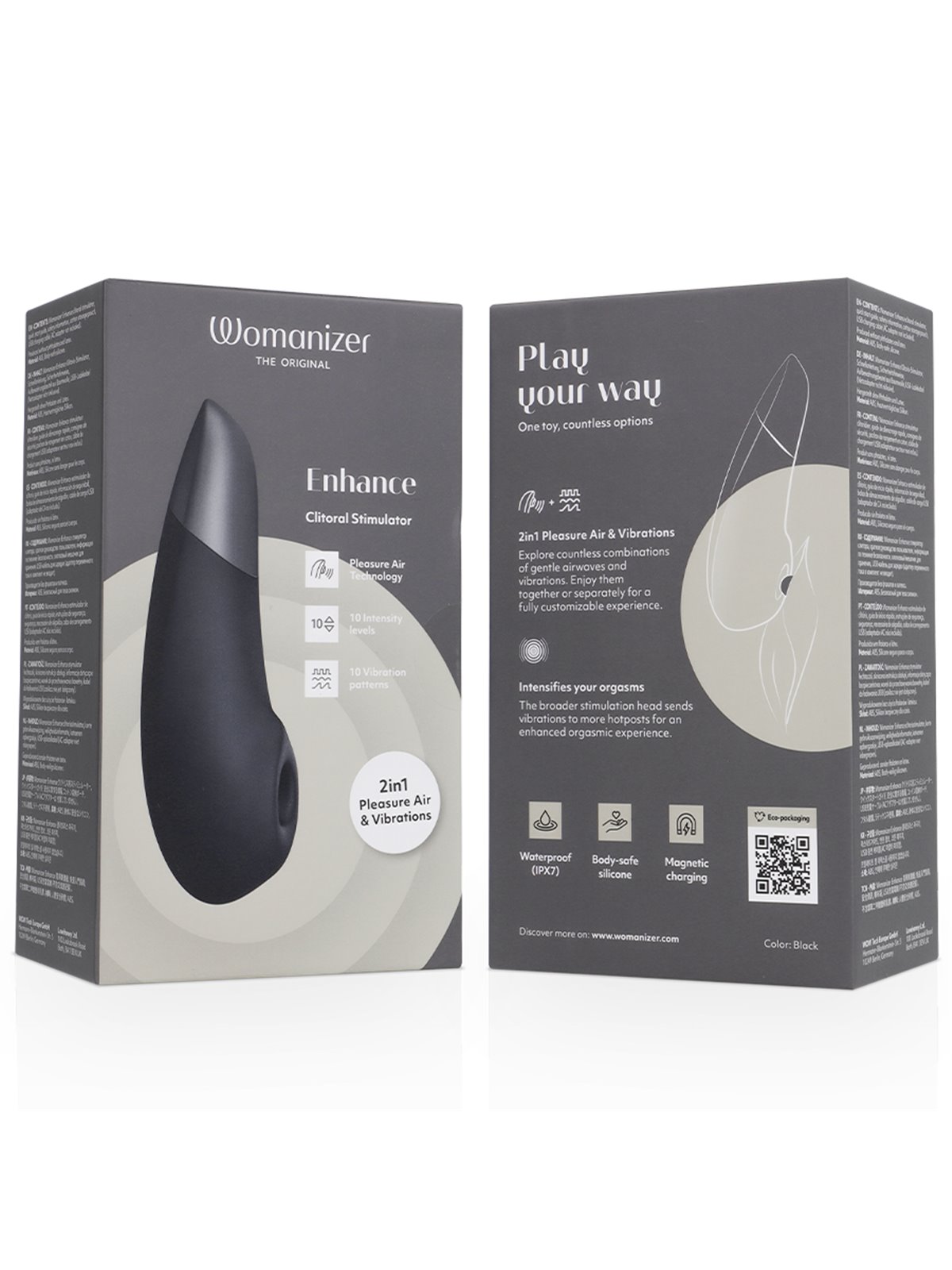 Intense Karen - Mini Vibratore a Proiettile in Silicone Nero 8 Cm