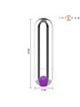 Intense Karen - Mini Silver Silicone Bullet Vibrator 8 cm