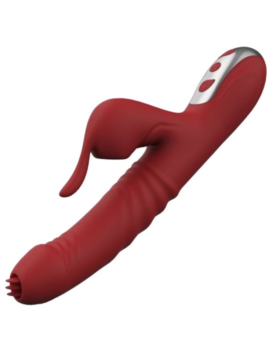 Armony - Vibratore Rabbit Succhia Clitoride con Lingua Vibrante Bordeaux