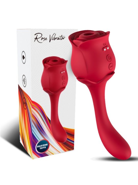 Armony Roselover - Vibratore Punto G con Rosa Rossa Succhia Clitoride