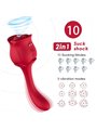 Armony Roselover - Vibratore Punto G con Rosa Rossa Succhia Clitoride