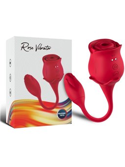 Armony - Rosa Rossa Succhia Clitoride e Ovetto Vibrante 10 Modalità