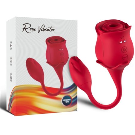 Armony - Rosa Rossa Succhia Clitoride e Ovetto Vibrante 10 Modalità
