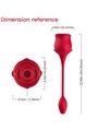 Armony - Rosa Rossa Succhia Clitoride e Ovetto Vibrante 10 Modalità