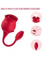 Armony - Red Rose Clitoral Sucker and Vibrating Egg with 10 Modes
