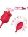 Armony - Rosa Rossa Succhia Clitoride con Lingua e Ovetto Vibrante