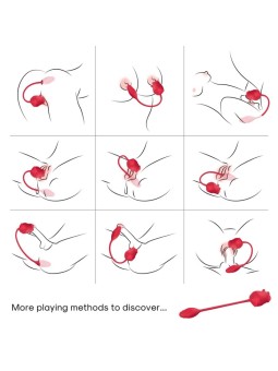 Armony - Rosa Rossa Succhia Clitoride con Lingua e Ovetto Vibrante
