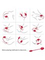Armony - Red Rose Clitoral Sucker with Tongue and Vibrating Egg
