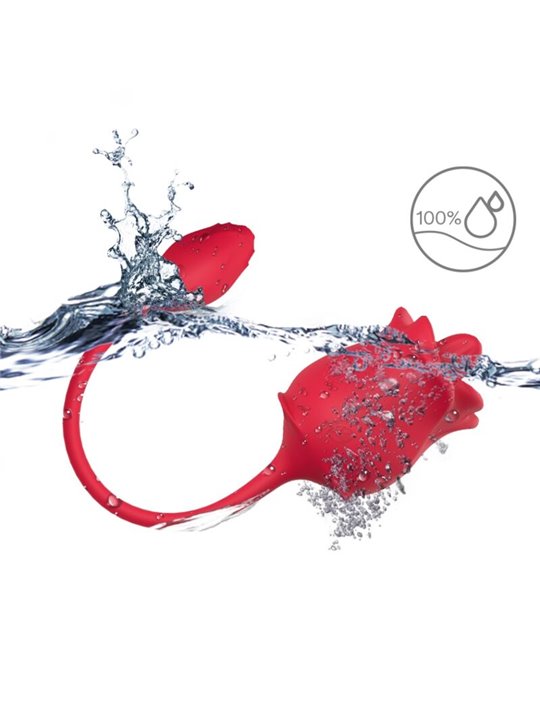 Armony - Rosa Rossa Succhia Clitoride con Lingua e Ovetto Vibrante