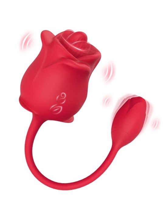 Armony - Rosa Rossa Succhia Clitoride con Lingua e Ovetto Vibrante
