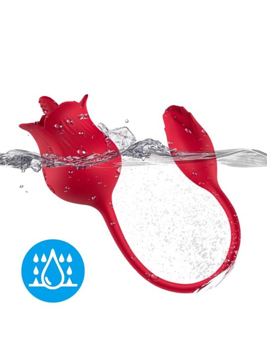 Armony - Red Silicone Vibrator with Vibrating Tongue