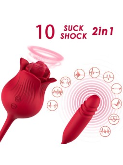 Armony - Succhia Clitoride Vibratore con Pulsazioni Rosa Rossa