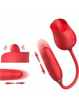 Armony Delight Flower - Succhia Clitoride Vibratore con Lingua Vibrante
