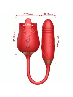 Armony Delight Flower - Succhia Clitoride Vibratore con Lingua Vibrante