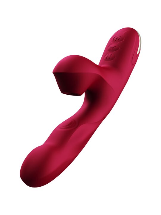 Armony - Vibratore Rabbit Succhia Clitoride e Punto G Bordeaux Mod 2