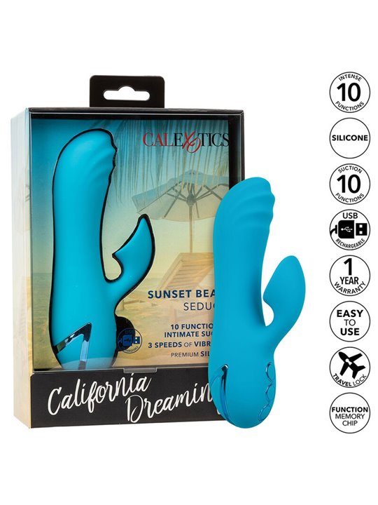Calexotics Sunset Beach Seducer - Vibratore Succhia Clitoride 10 Mod
